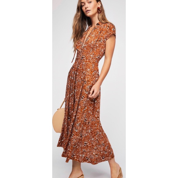 Free people 40s midi dress - Picture 1 of 6